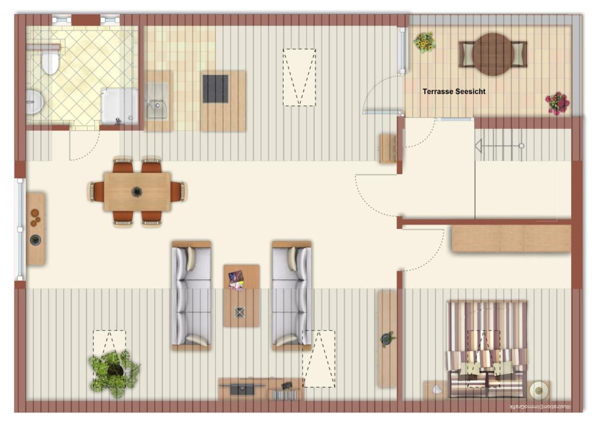 Ferienwohnung Seesicht รอสต็อค ภายนอก รูปภาพ